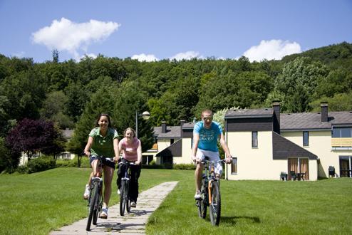 Fietsen op het park