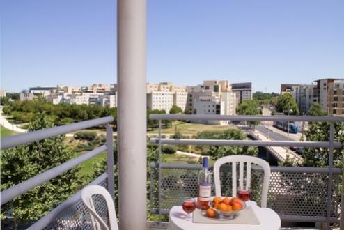 Uitzicht vanuit het restaurant