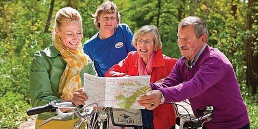 Fietsen door het bos