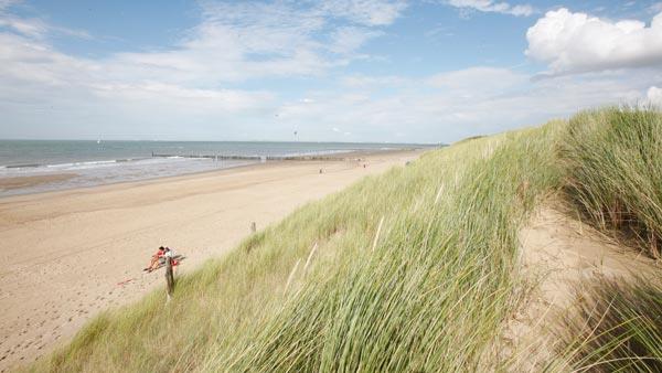 Aan het strand