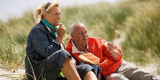 Samen eten bij de duinen