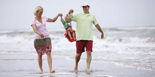 Wandelen langs de zee